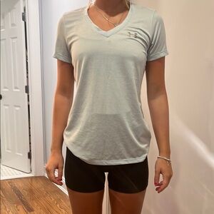 Under Armour light blue Fitted Short Sleeve T-Shirt